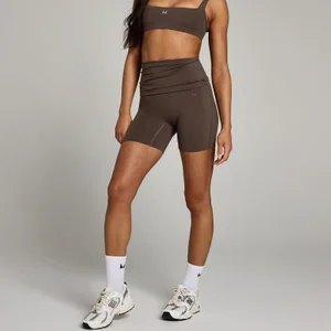 MP Women's Studio Fold Over Short - Chocolate - Size S