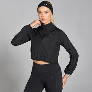 MP Women's Velocity Slim Fit Cropped Windbreaker - Black - Size XS