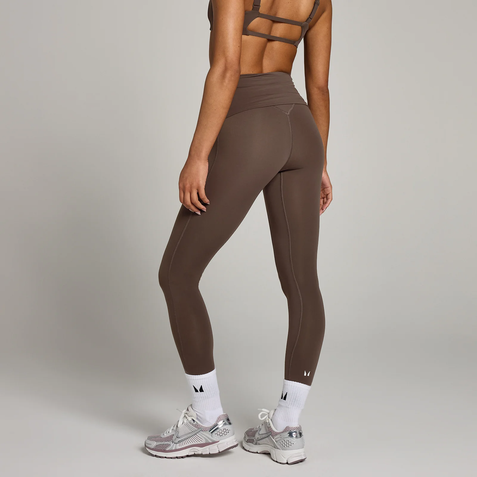 MP Women's Studio Fold Over Legging - Chocolate - S Image 2