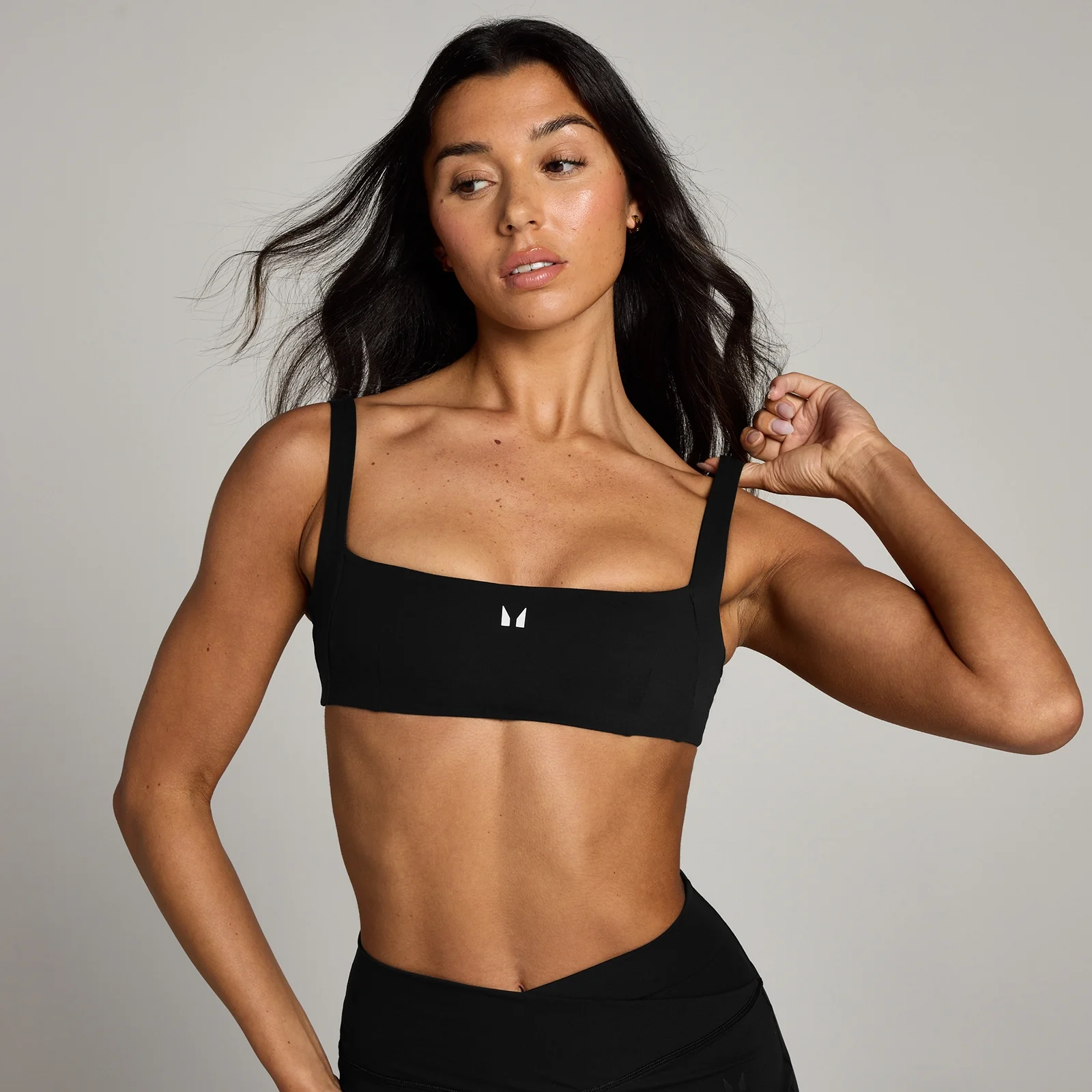 MP Women's Studio Open Back Sports Bra - Black - L Image 1