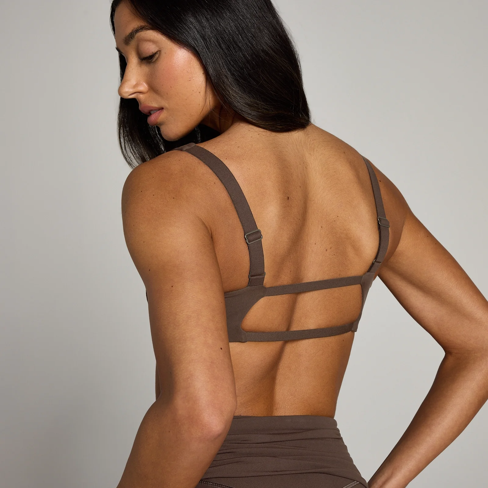 MP Women's Studio Open Back Sports Bra - Chocolate - XL Image 5