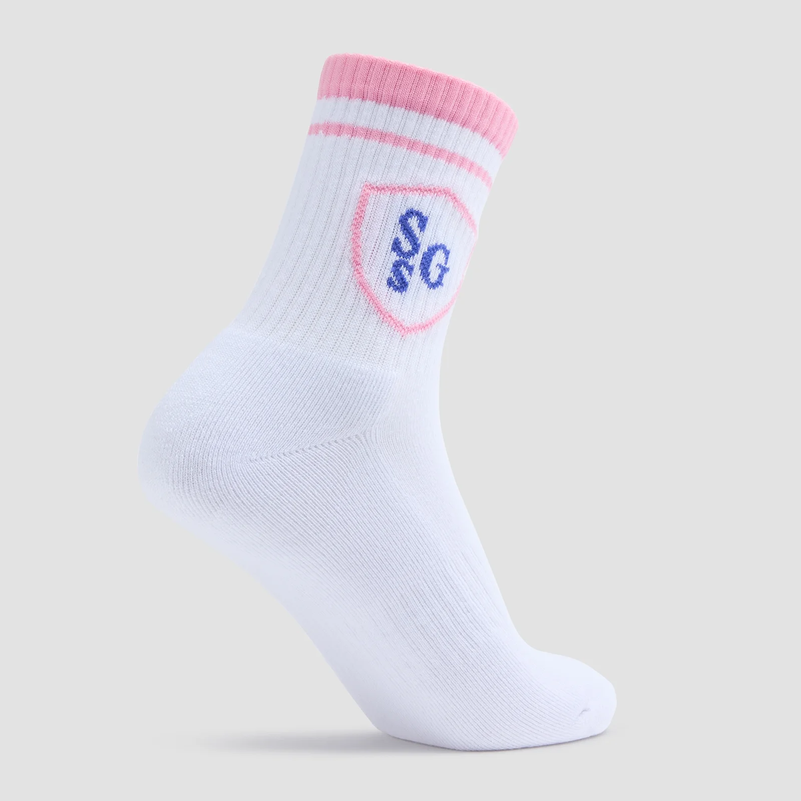 MP Strong Girl Society Crew Socks (1 pack) - White - UK 2-5 Image 2