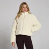 MP Women's Borg Puffer Jacket - Soft Cream