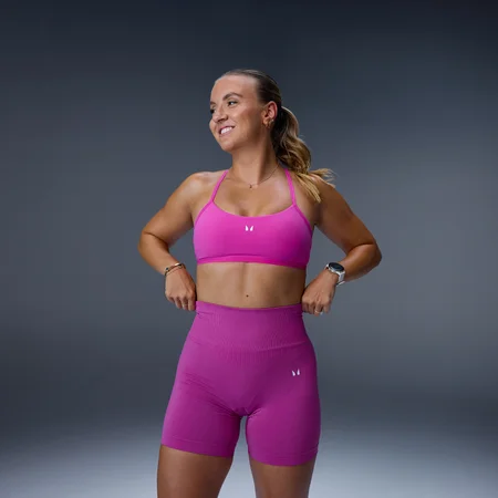MP Women's Tempo Seamless Scrunch Shorts - Violet Pink