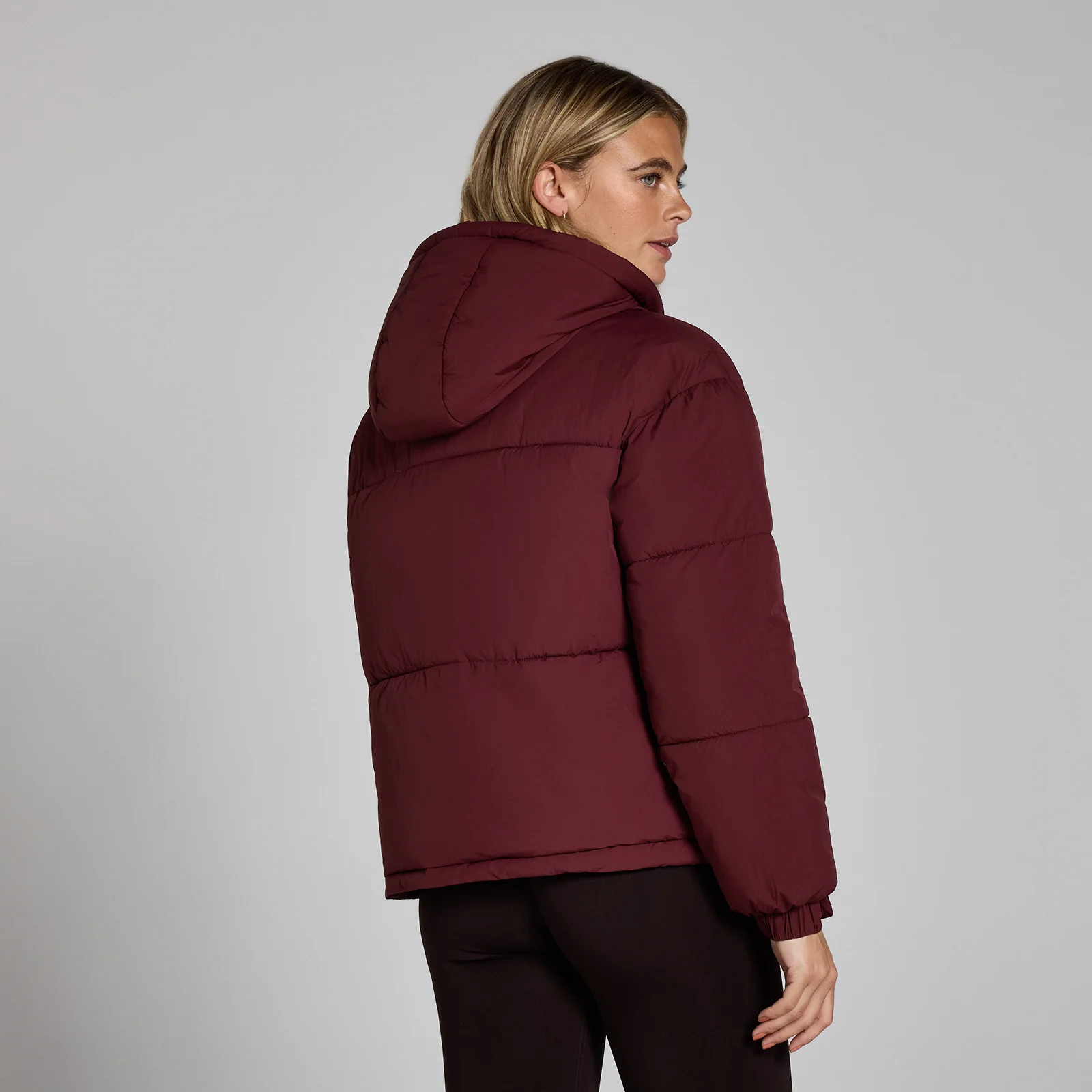 MP Women's Short Padded Puffer Jacket - Deep Berry - XS Image 2