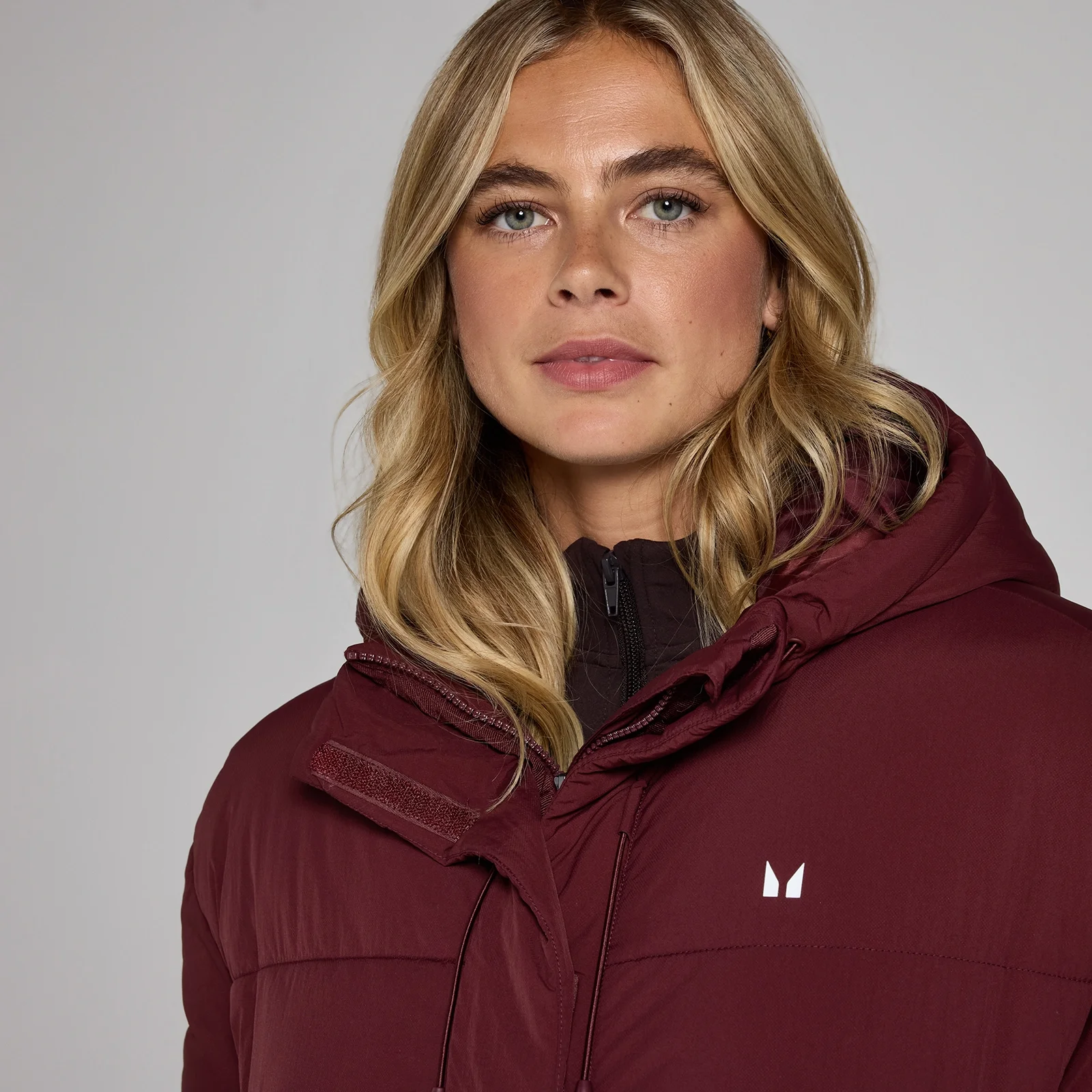 MP Women's Short Padded Puffer Jacket - Deep Berry - XS Image 4