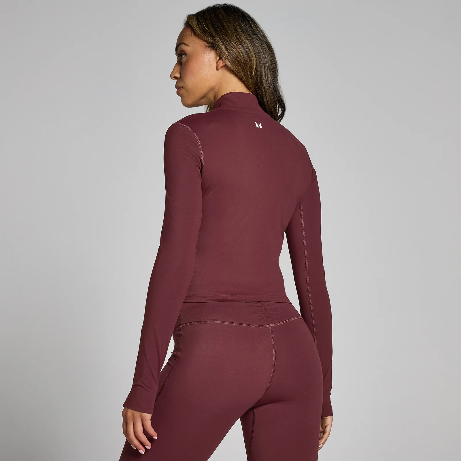 MP Women's Tempo Cropped Jacket - Deep Berry - XS Image 2