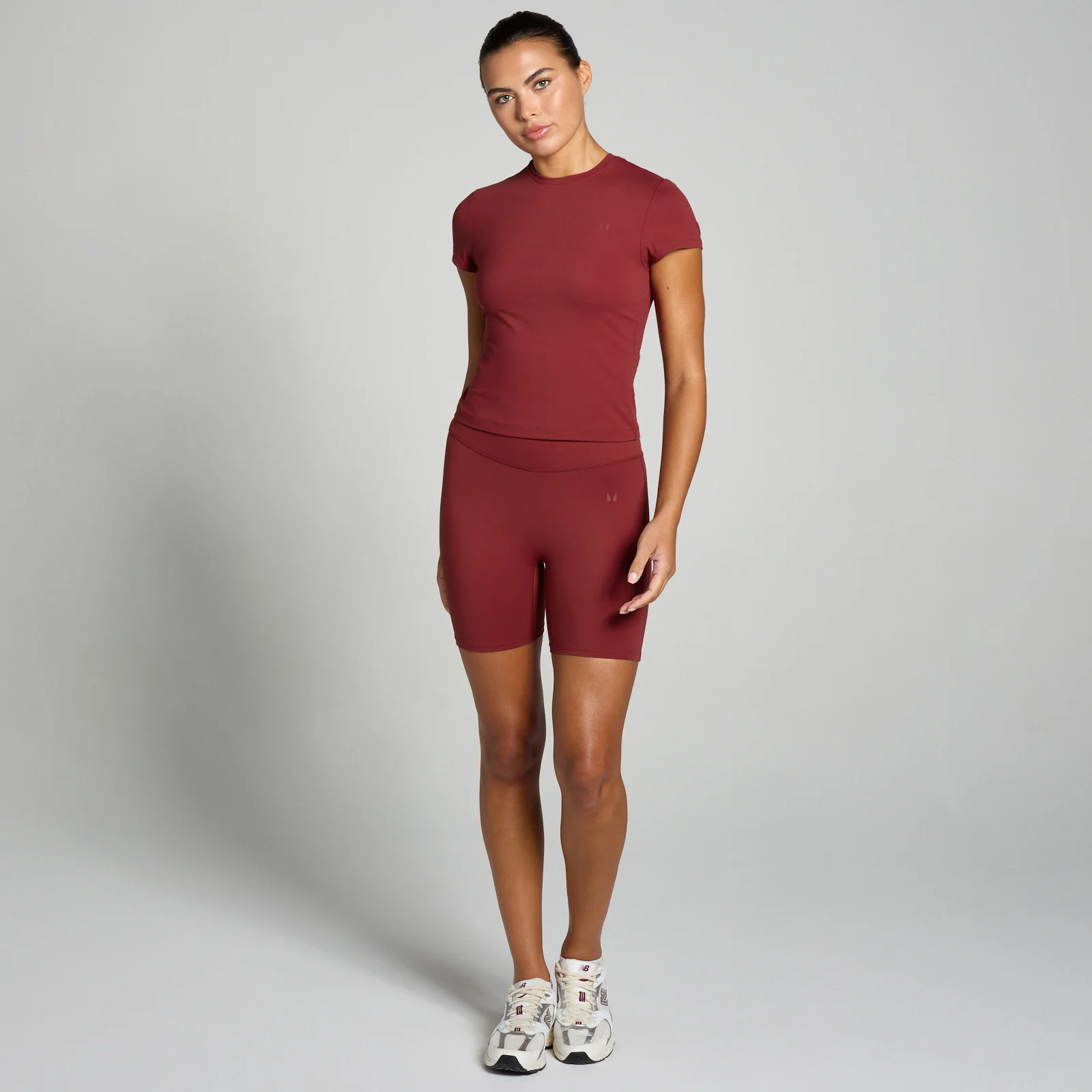 MP Women's Tempo Body Fit Short Sleeve T-Shirt - Cherry - M Image 3