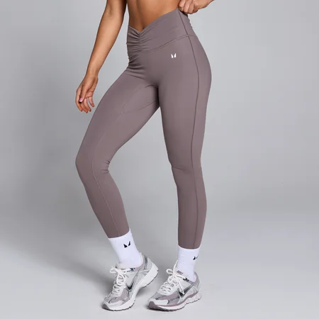 MP Women's Tempo Ruched Front Leggings - Mocha