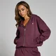 MP Women's Basics Zip Through Hoodie - Deep Berry