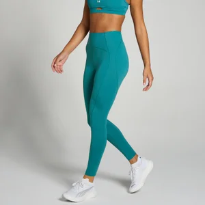 MP Women's Tempo Ultra Curved Seam Leggings - Aqua Teal - Size M