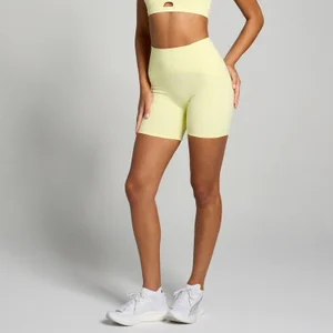 MP Women's Tempo Ultra Curved Seam Shorts - Lemon - Size XXL