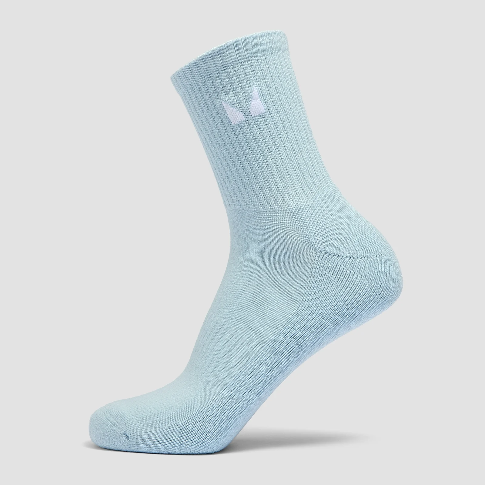 MP Unisex Crew Socks (3 Pack) - Cotton/Baby Pink/Baby Blue - UK 9-11 Image 4