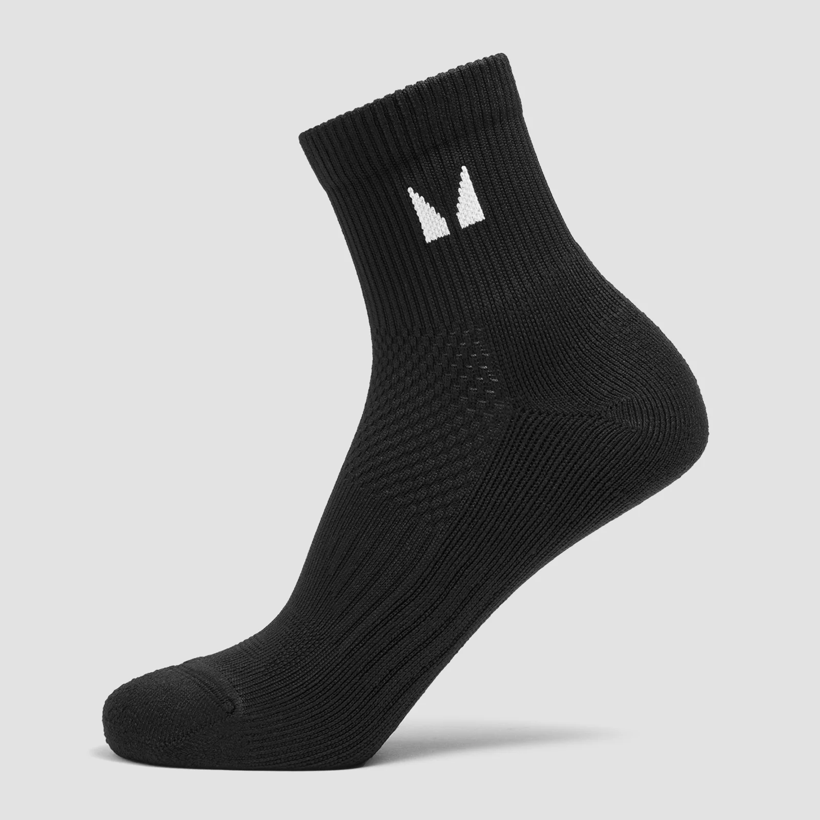 MP Running Ankle Socks - Black - UK 12-14 Image 1