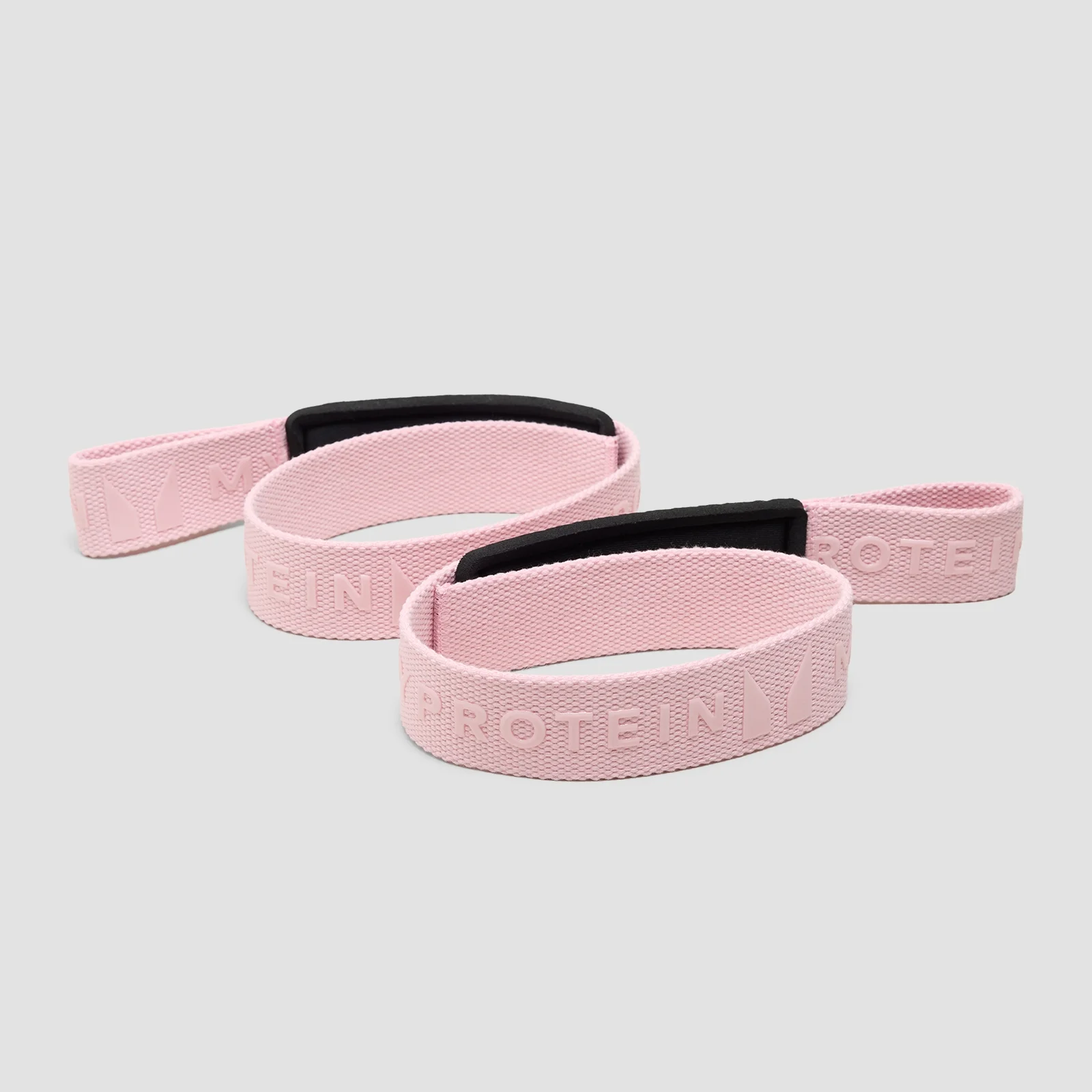Myprotein Silicone Gripped Lifting Straps - Blush Image 1