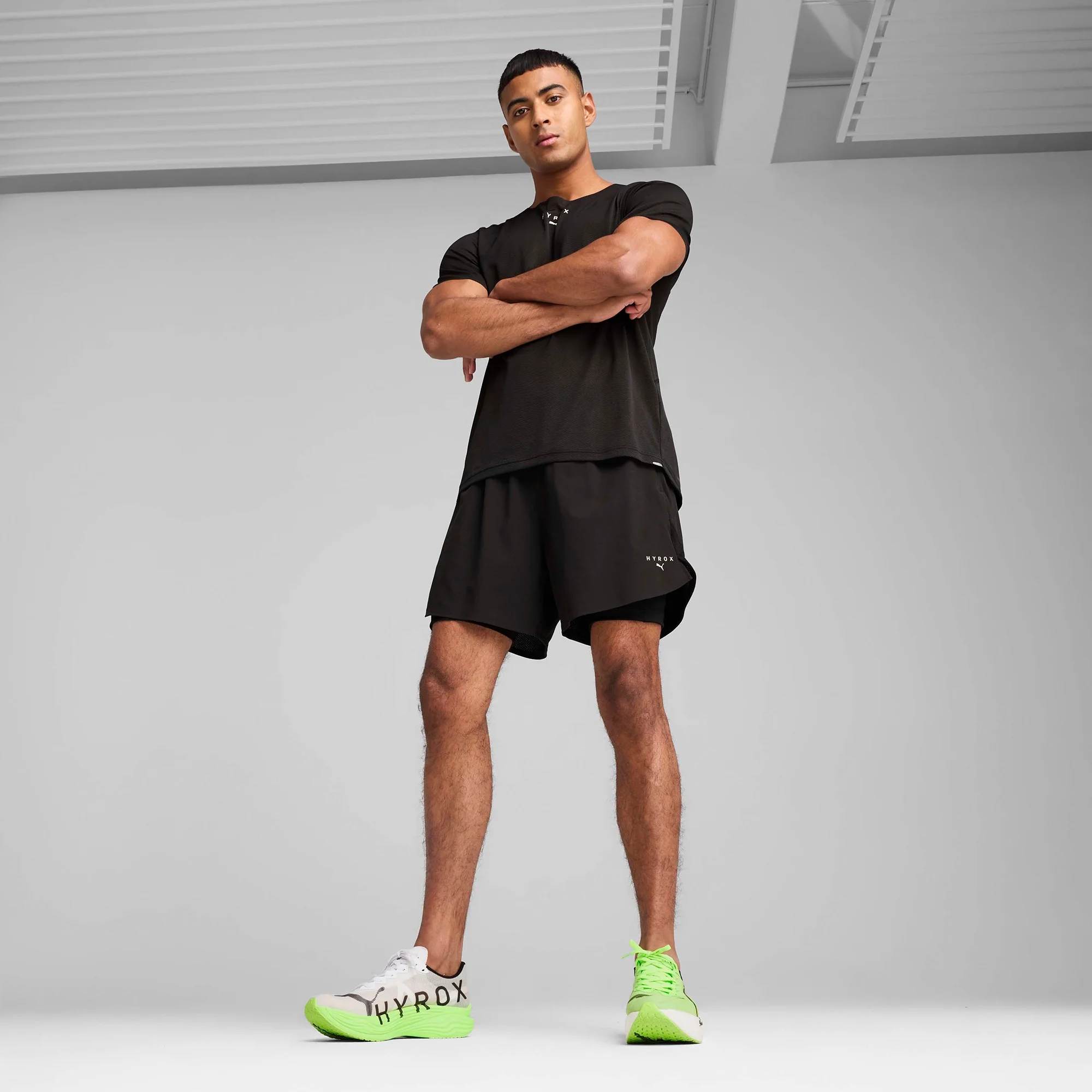 PUMA x HYROX Men's 2in1 Training Short - Black - S Image 1