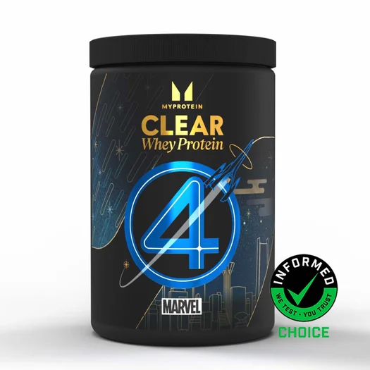 Clear Whey Protein Powder - 500g - 20servings - Fantastic Four - Blue Bubblegum