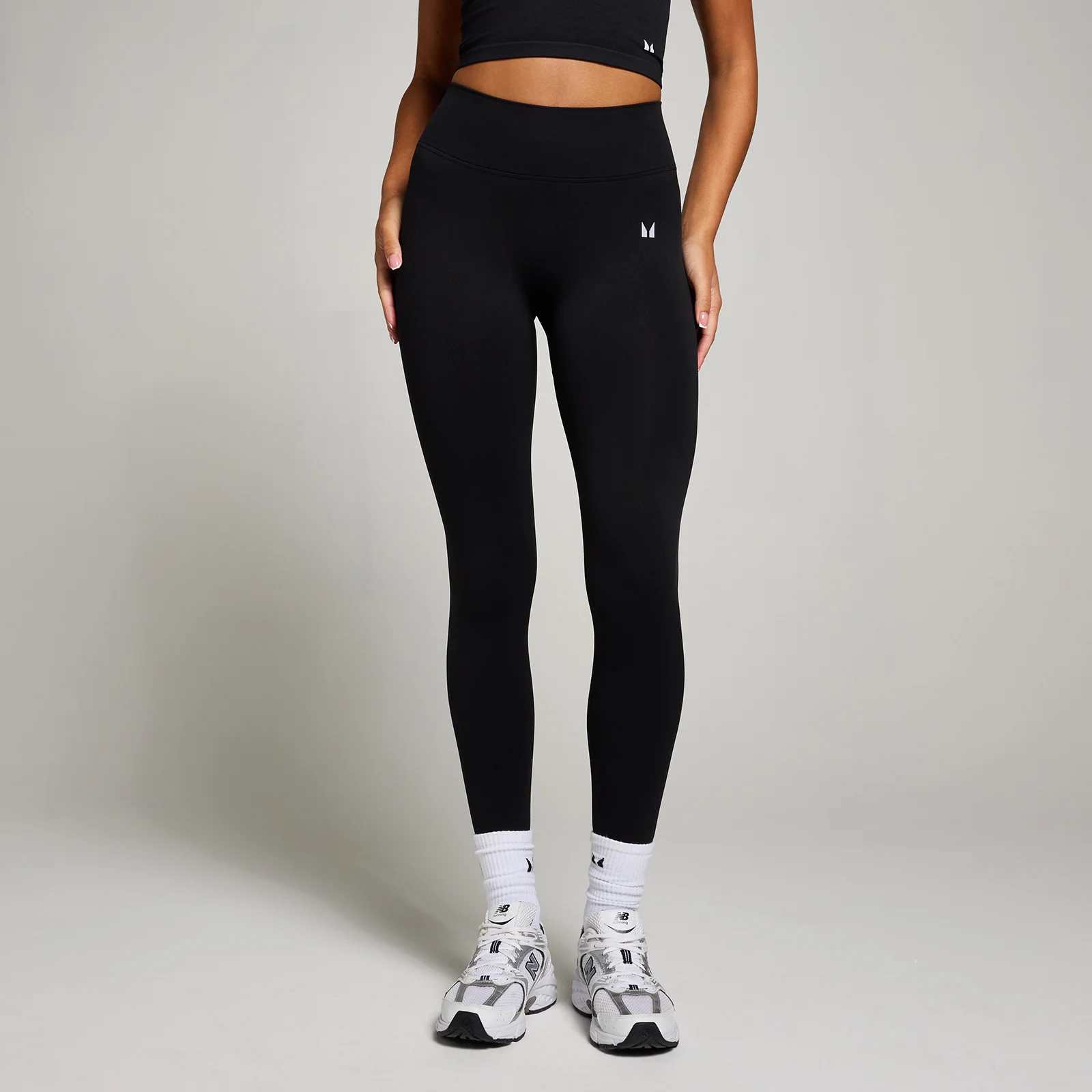 MP Women's Invisible Scrunch Seamless Leggings - Black - XS Image 1