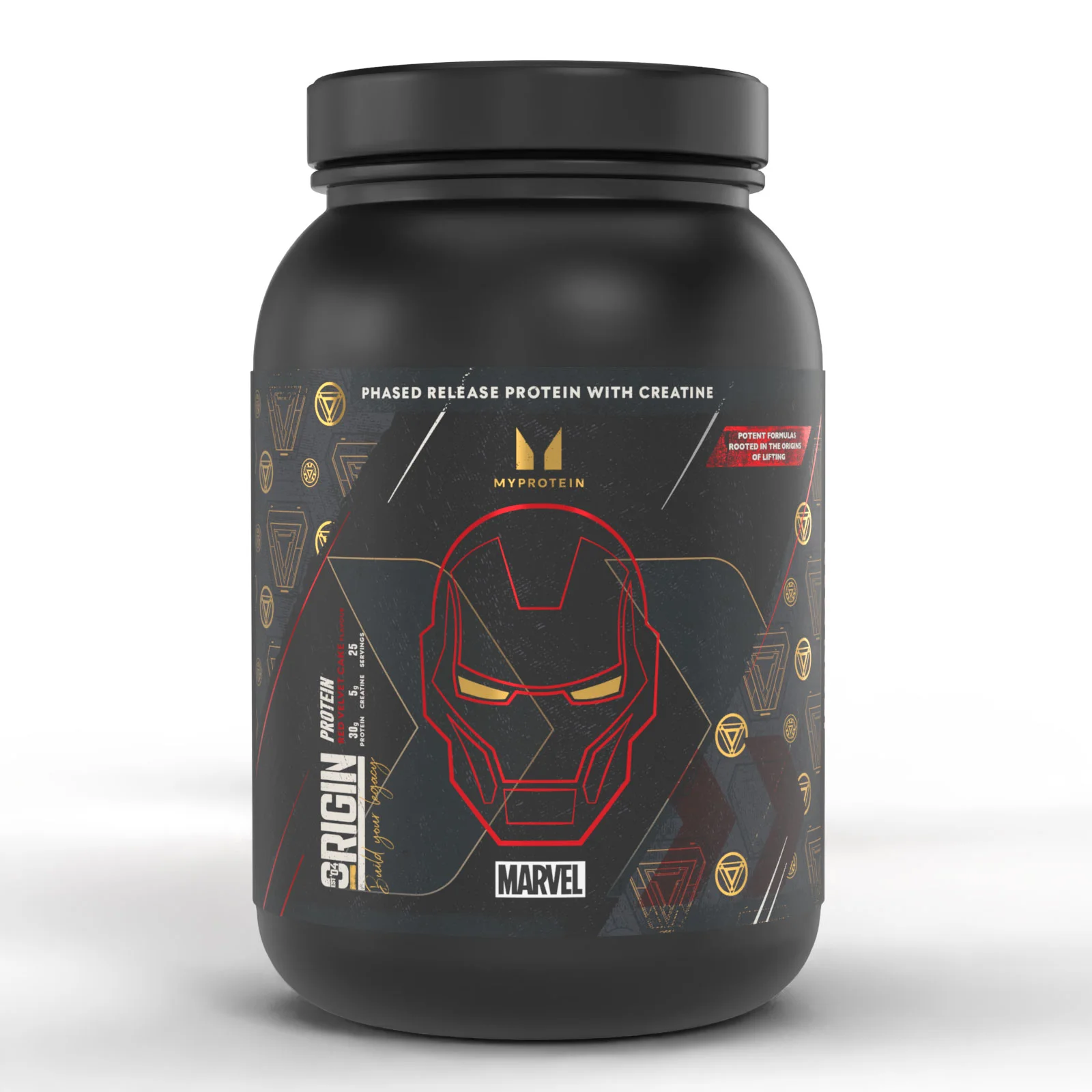 Origin Protein (with Creatine) (MARVEL Iron Man - Red Velvet Cake)