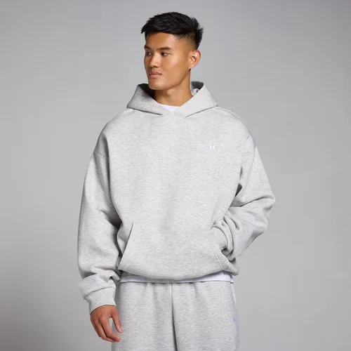 MP Men's Rest Day Oversized Hoodie - Light Grey Marl