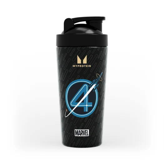 Myprotein Fantastic Four Metal shaker - Black