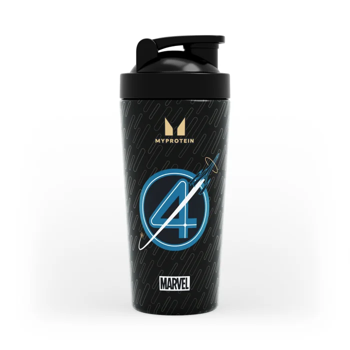 Myprotein Fantastic Four Metal shaker - Black