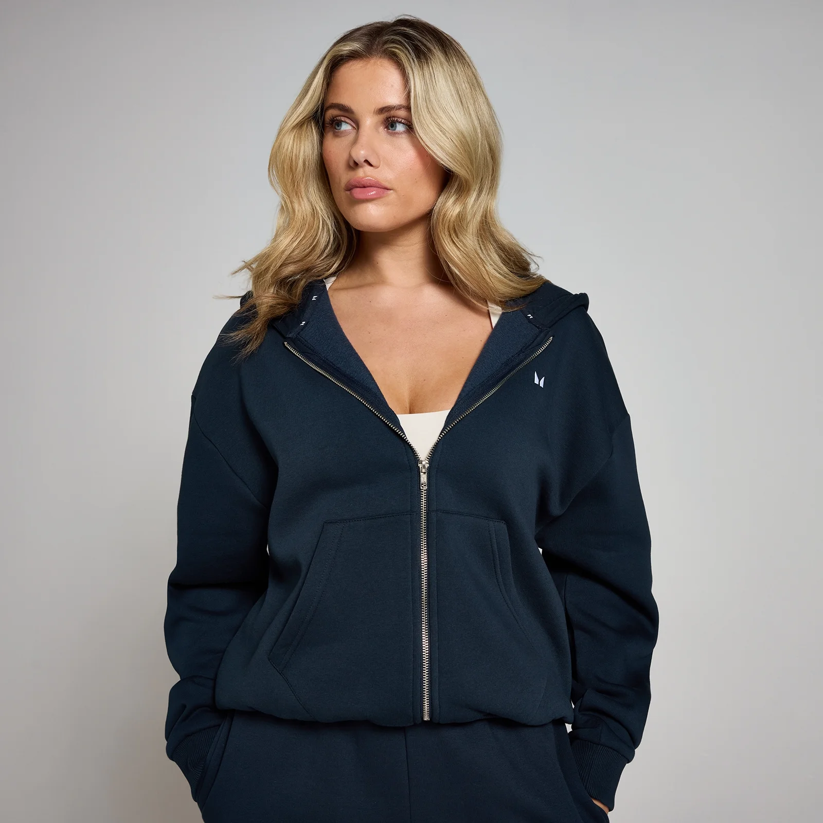 MP Women's Basics Zip Through Hoodie - Dark Sapphire - XS Image 1