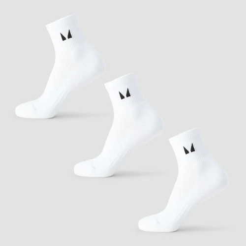 MP Running Ankle Socks (3 pack) - White