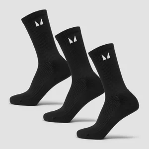 MP Running Socks (3 pack) - Black - Size UK 9-11