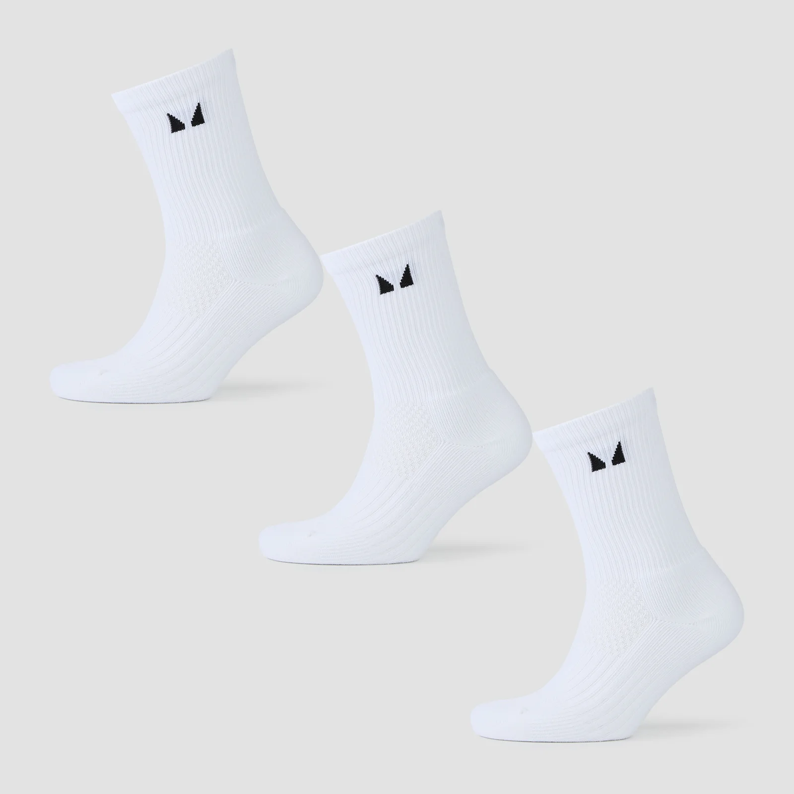 MP Running Socks (3 pack) - White - UK 2-5 Image 1
