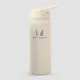 Myprotein Recycled Metal Flip Straw Bottle 500ml - Natural Cream