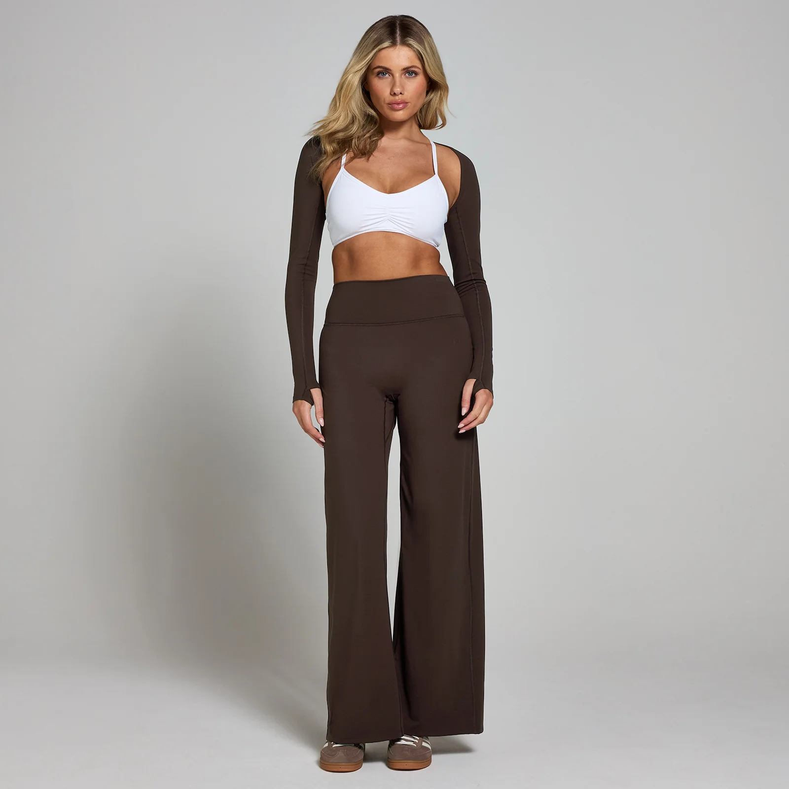 MP Women's Tempo Wide Leg Leggings - Cocoa - XS Image 3