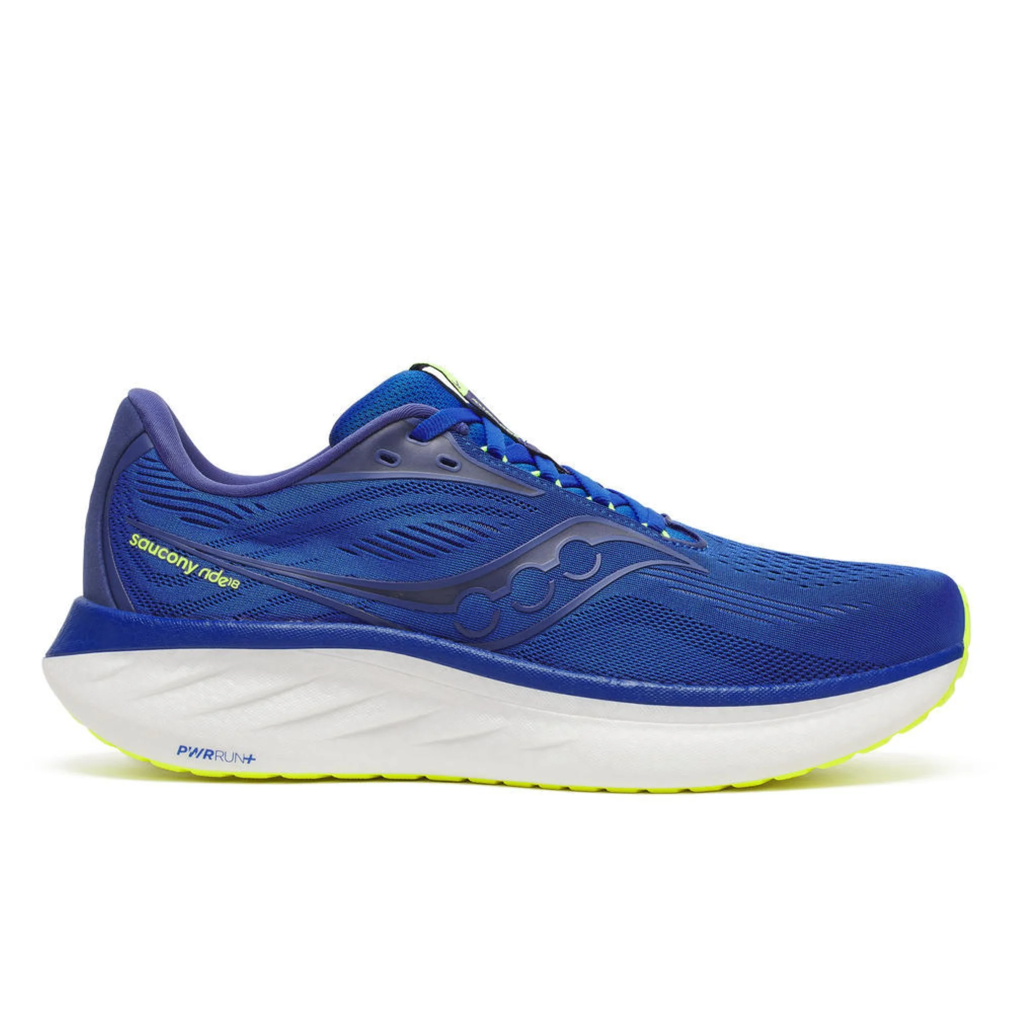 Saucony Men's Ride 18 - Lapis/ Citron - UK 7 Image 1