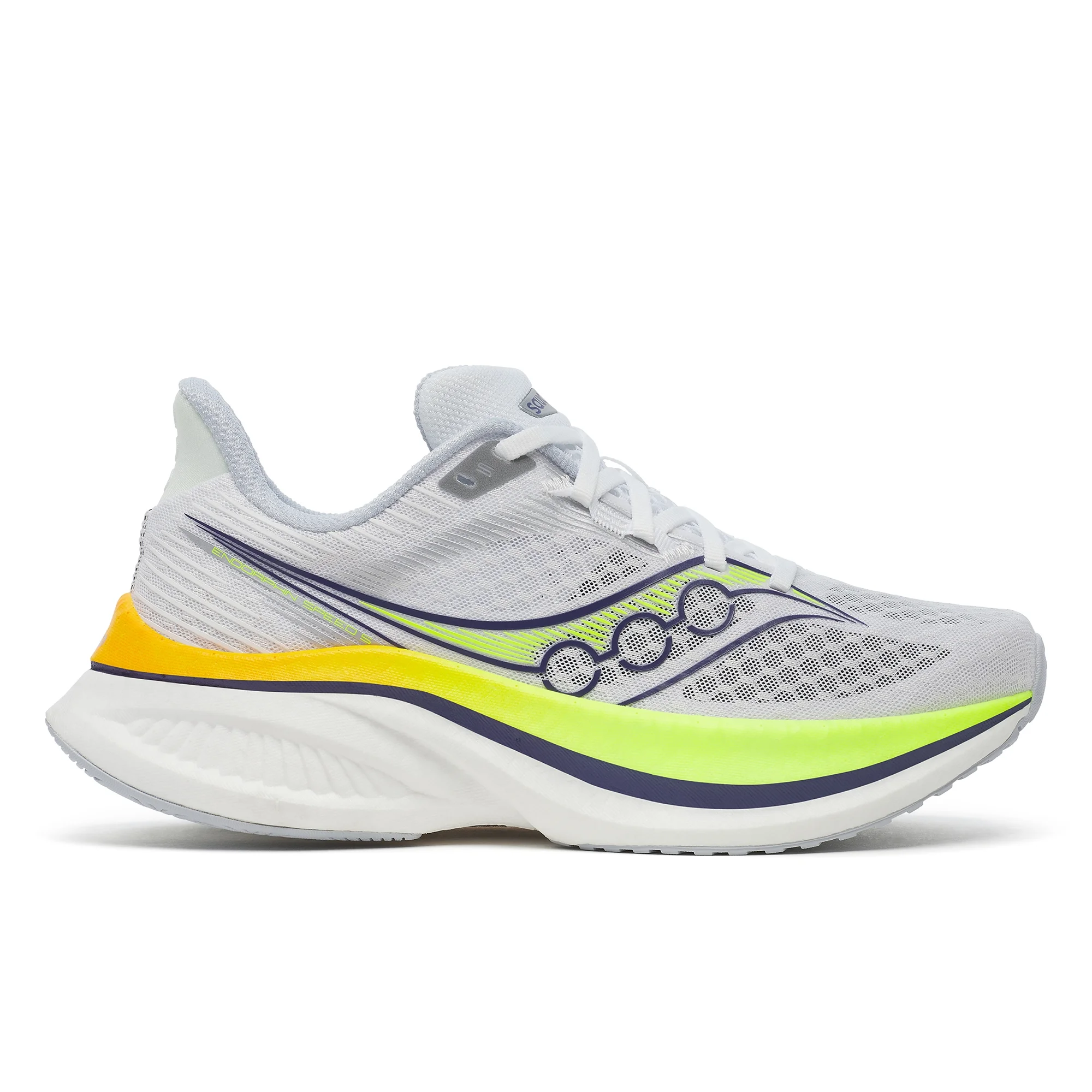 Saucony Women's Endorphin Speed 5 Trainer - White/Citron - UK 4 Image 1