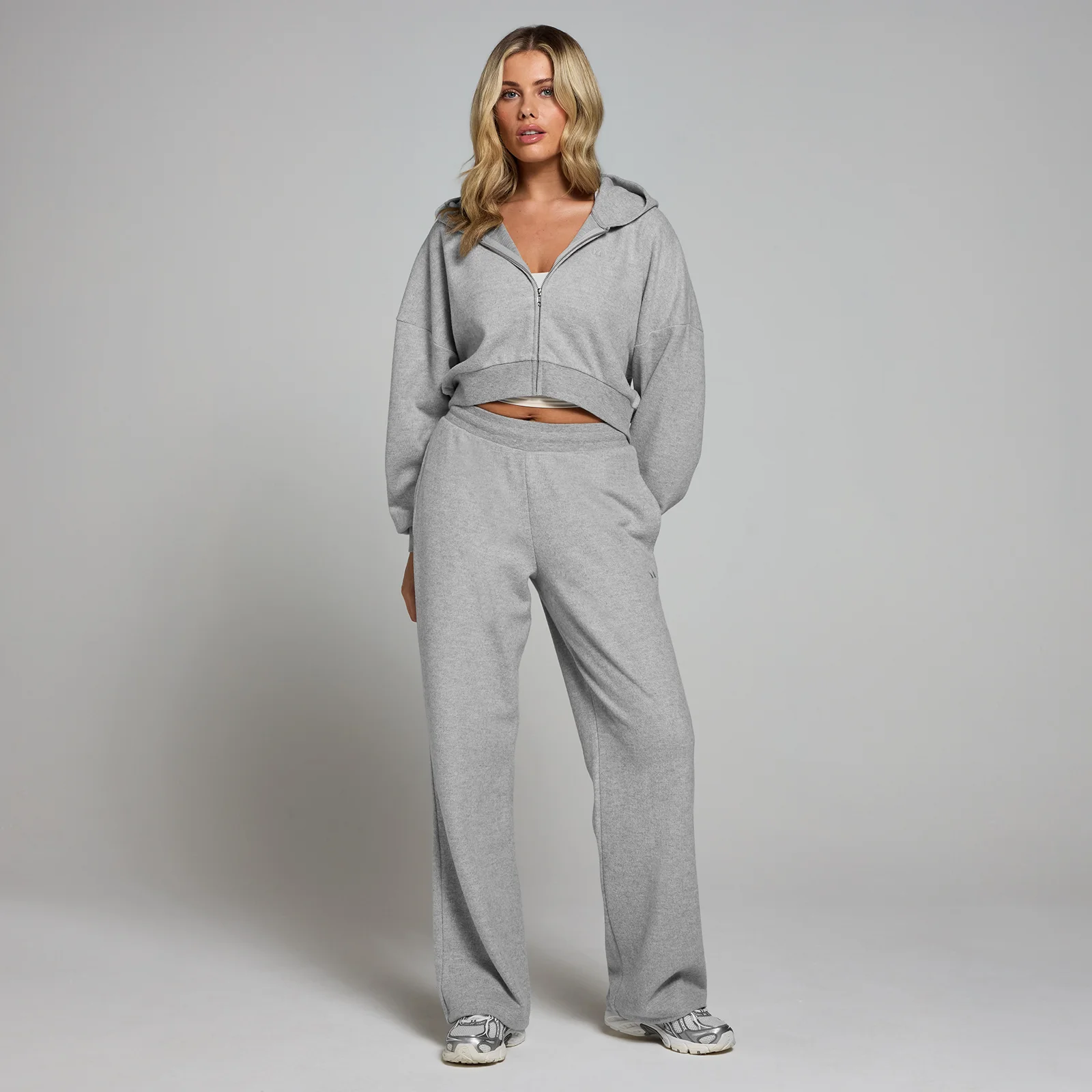 MP Women's Soft Touch Straight Leg Joggers - Grey Marl - XS Image 3