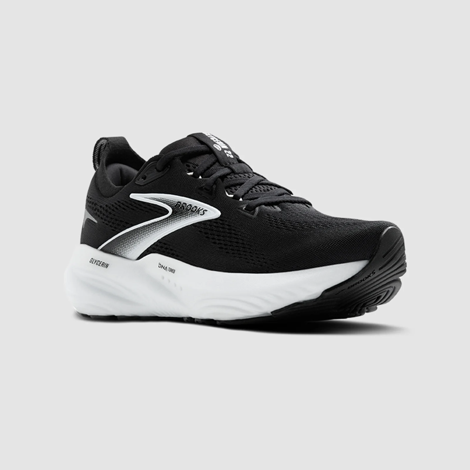 Brooks Men's Glycerin 22 - 090 Black/Grey/White - UK 7 Image 1