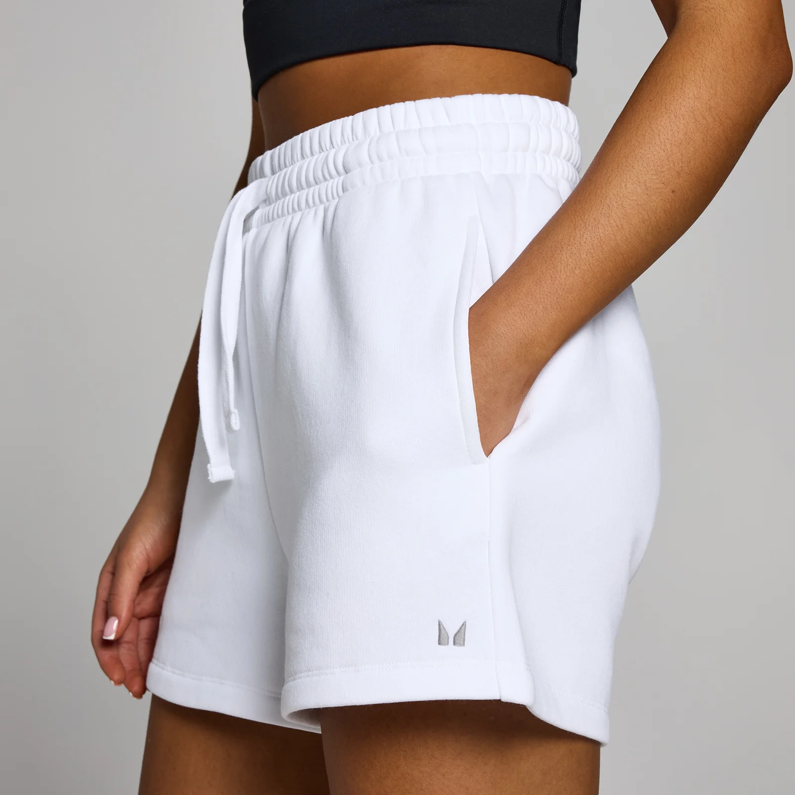 MP Women's Basics Sweatshorts - White - S Image 4