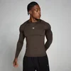 Men's Training Long Sleeve Baselayer - Chocolate