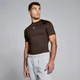Men's Training Short Sleeve Compression T-Shirt - Chocolate