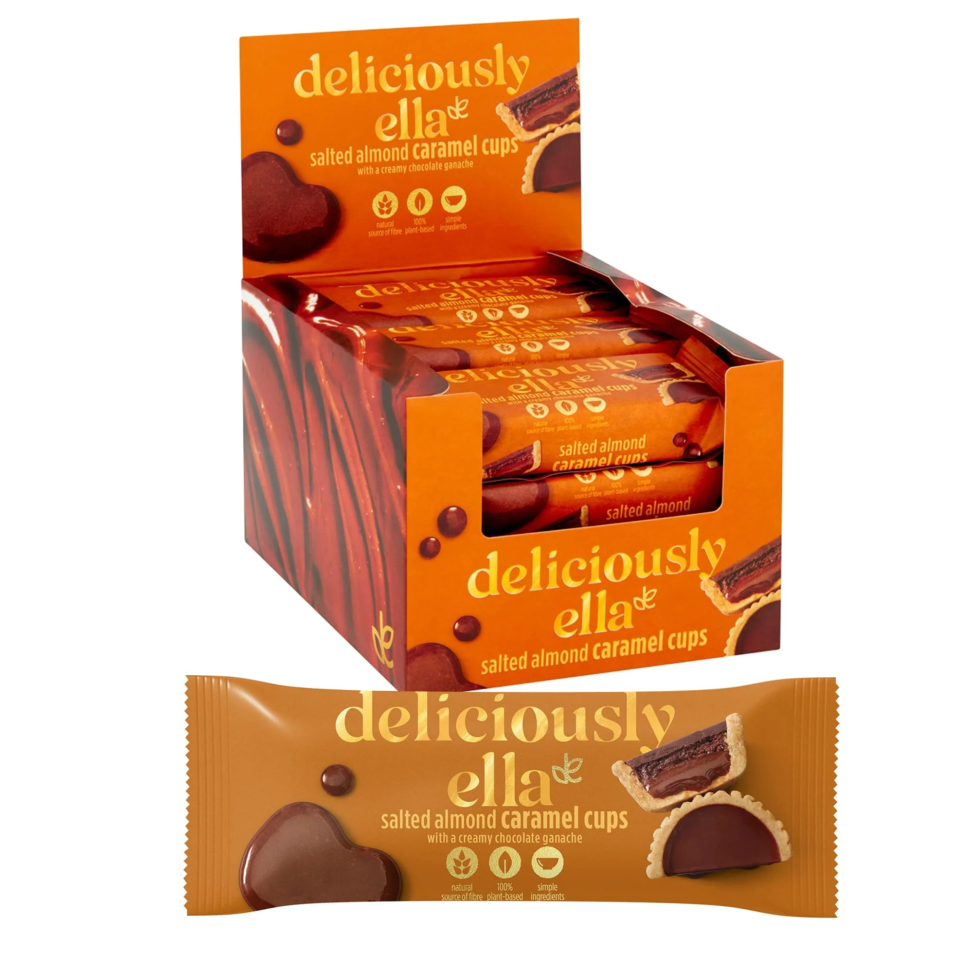 Deliciously Ella Salted Almond Caramel Cups
