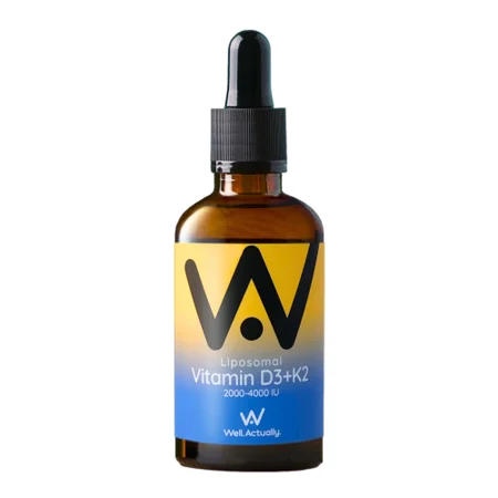 Well Actually Vitamin D3 + K2, Summer Citrus 60ml
