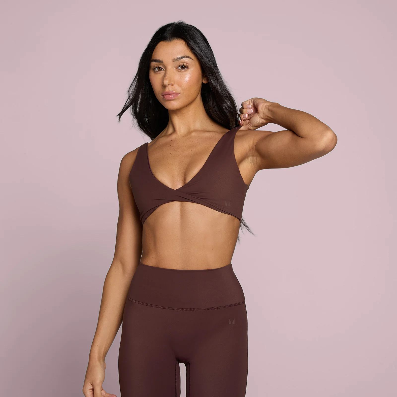 MP Women's Tempo Twist Front Sports Bra - Fudge - XXL Image 1