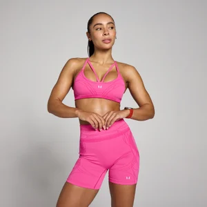 MP Women's Hybrid Strappy Sports Bra - Candy Pink - Size XS