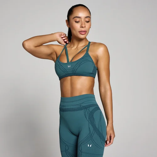 MP Women's Hybrid Strappy Sports Bra - Rich Teal
