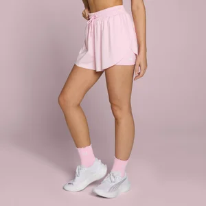 MP Women's Tempo 2 in 1 Floaty Shorts - Blush - Size L