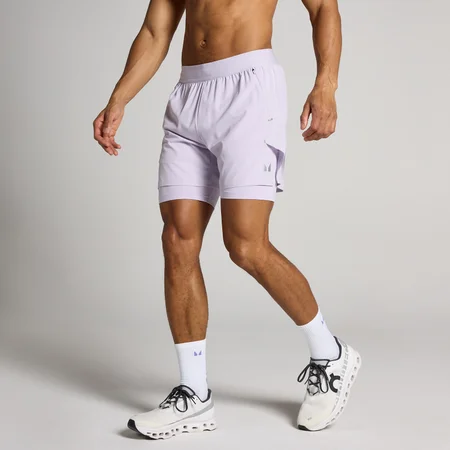 MP Men's Hybrid Lightweight 5" 2-in-1 Shorts - Dusted Grape