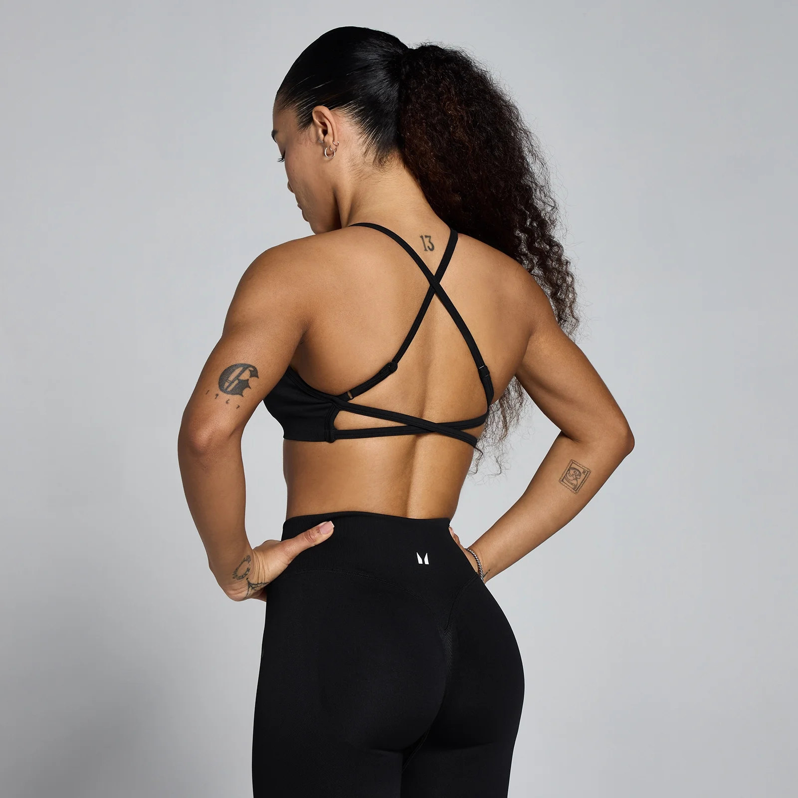 MP Women's Lift Seamless Strappy Bra - Black - XS Image 1