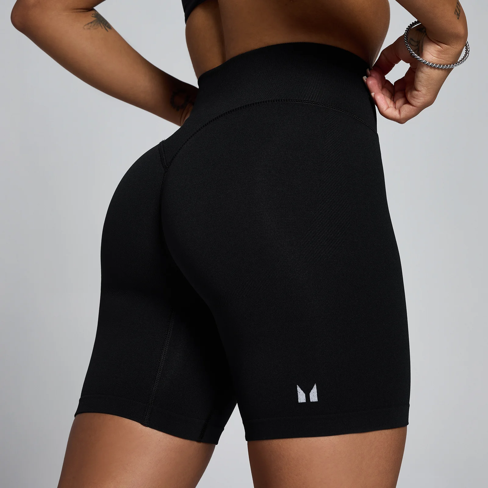 MP Women's Tempo Hybrid Seamless Shorts - Black - S Image 1