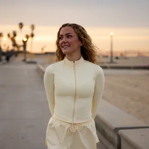 MP Women's Tempo Cropped Jacket - Butter - Size M