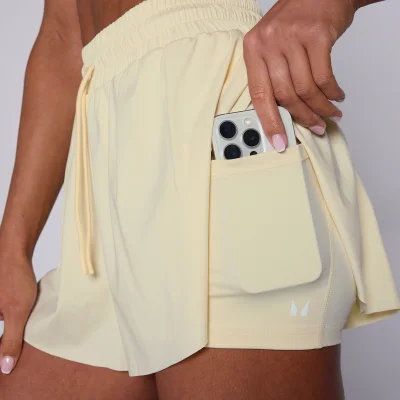 MP Women's Tempo 2 in 1 Floaty Shorts - Butter - XS Image 6